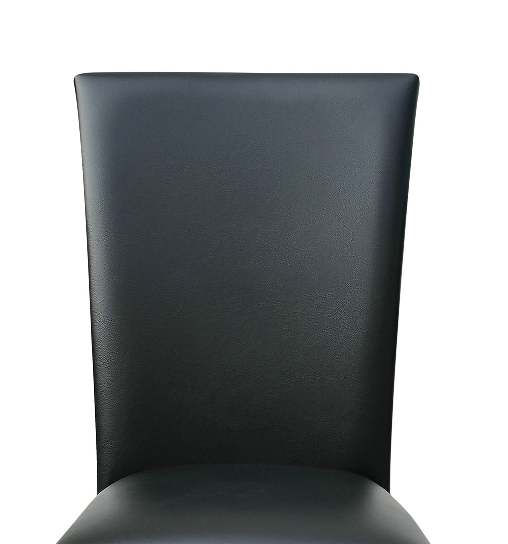 Cami Counter-Height Dining Chair with Vegan-Leather Fabric - Black | Chaise de salle à manger Cami de hauteur comptoir en tissu en similicuir - noire