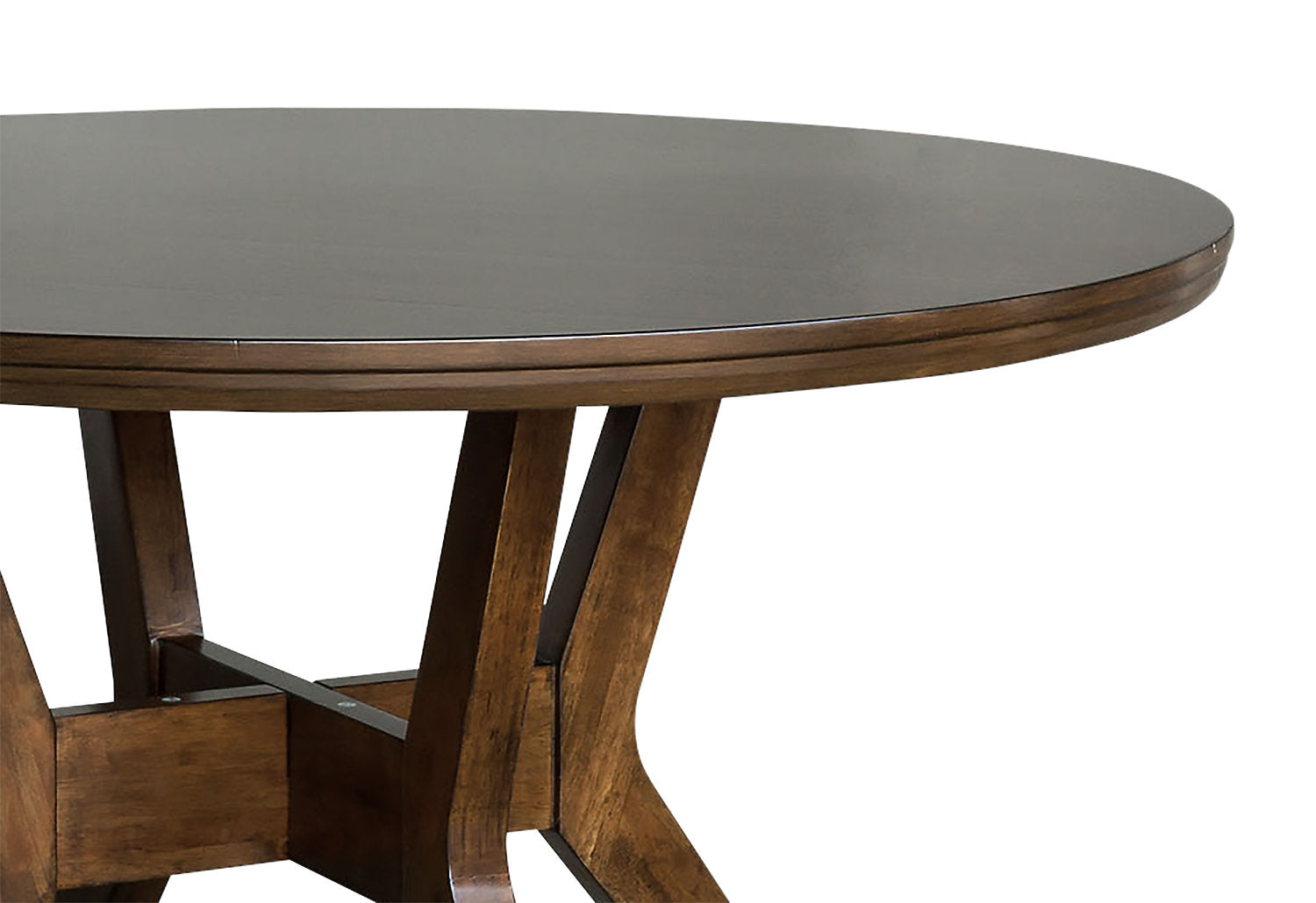 Chelsea Dining Table, 48"W Round - Walnut Brown | Table de salle à manger ronde Chelsea de 48 po (L) - brun noyer