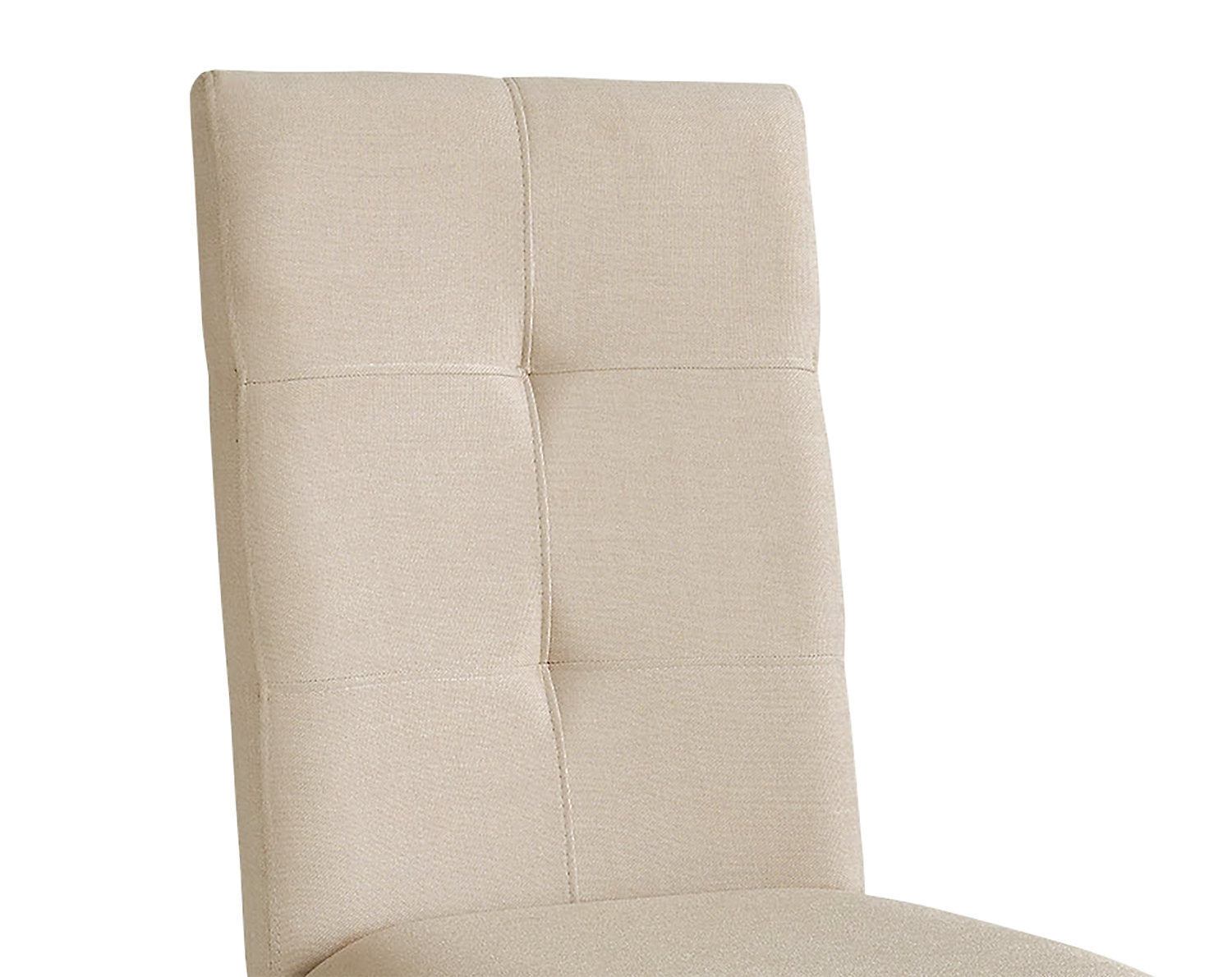 Chelsea Dining Chair with Linen-Look Fabric - Taupe | Chaise de salle à manger Chelsea en tissu d’apparence lin - taupe