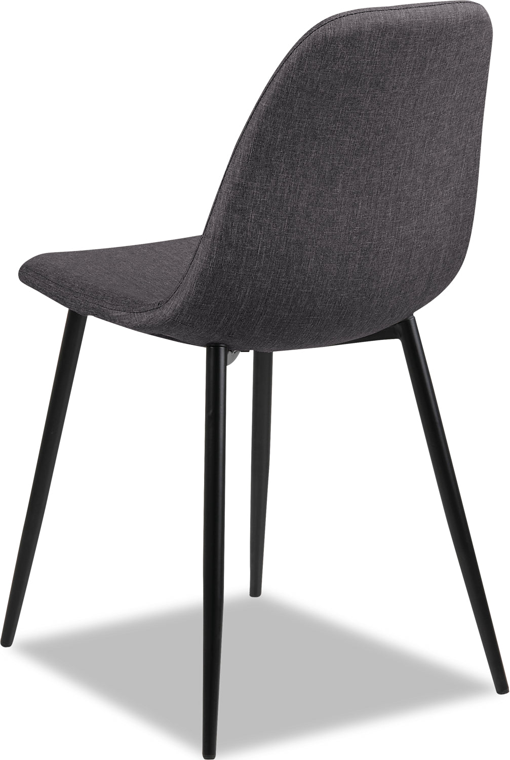 Wilma Dining Chair with Polyester Fabric, Metal - Grey | Chaise de salle à manger Wilma en tissu de polyester et en métal - grise