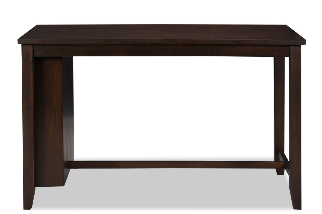 Astoria Counter-Height Dining Table with Built-in Shelves, 60"W - Brown | Table de salle à manger Astoria de 60 po (L) de hauteur comptoir avec tablettes intégrées - brune