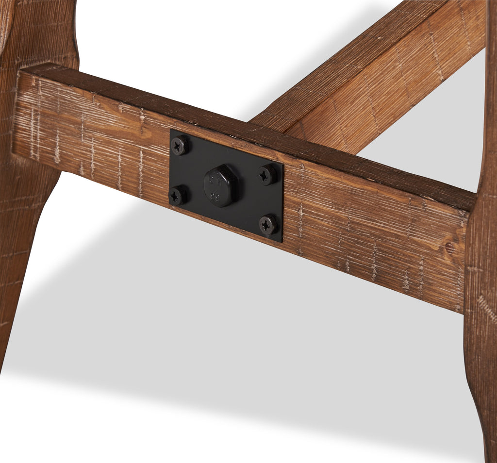 Cedar Dining Table, Pine Wood, Trestle-Base, 72.07"W - Brown | Table de salle à manger Cedar de 72,07 po (L) en pin avec base à tréteaux - brune