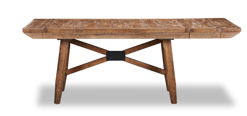 Cedar Dining Table, Pine Wood, Trestle-Base, 72.07"W - Brown | Table de salle à manger Cedar de 72,07 po (L) en pin avec base à tréteaux - brune