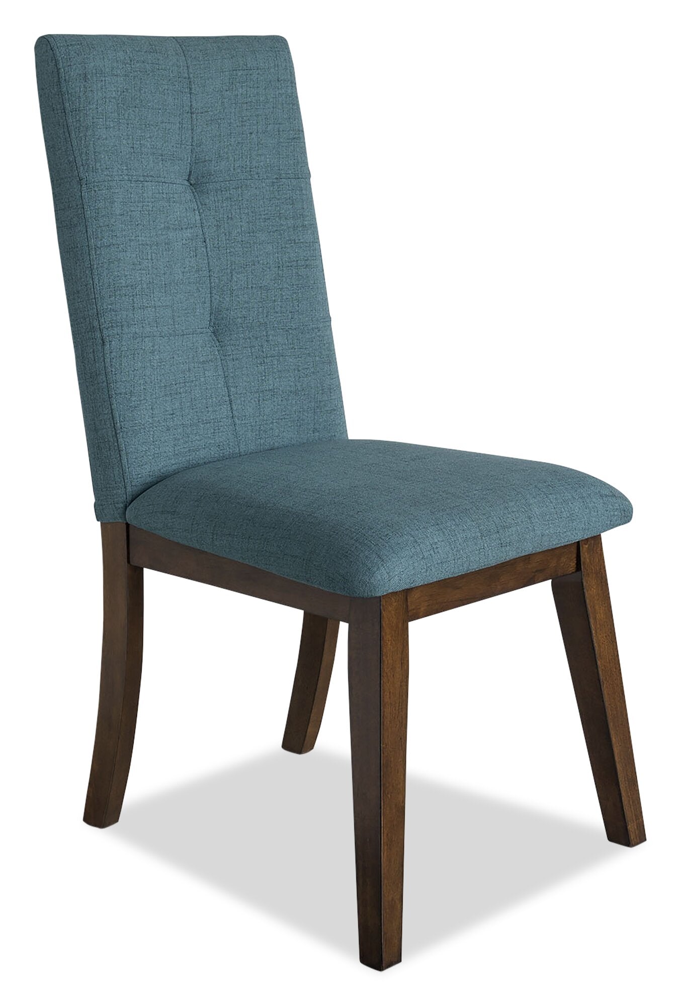 Chelsea Dining Chair with Linen-Look Fabric - Aqua Blue | Chaise de salle à manger Chelsea en tissu d’apparence lin - bleu turquoise