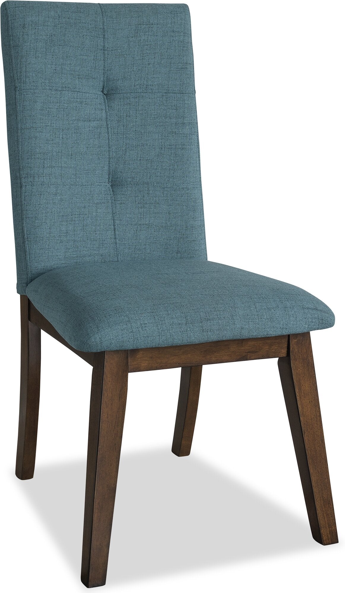 Chelsea Dining Chair with Linen-Look Fabric - Aqua Blue | Chaise de salle à manger Chelsea en tissu d’apparence lin - bleu turquoise