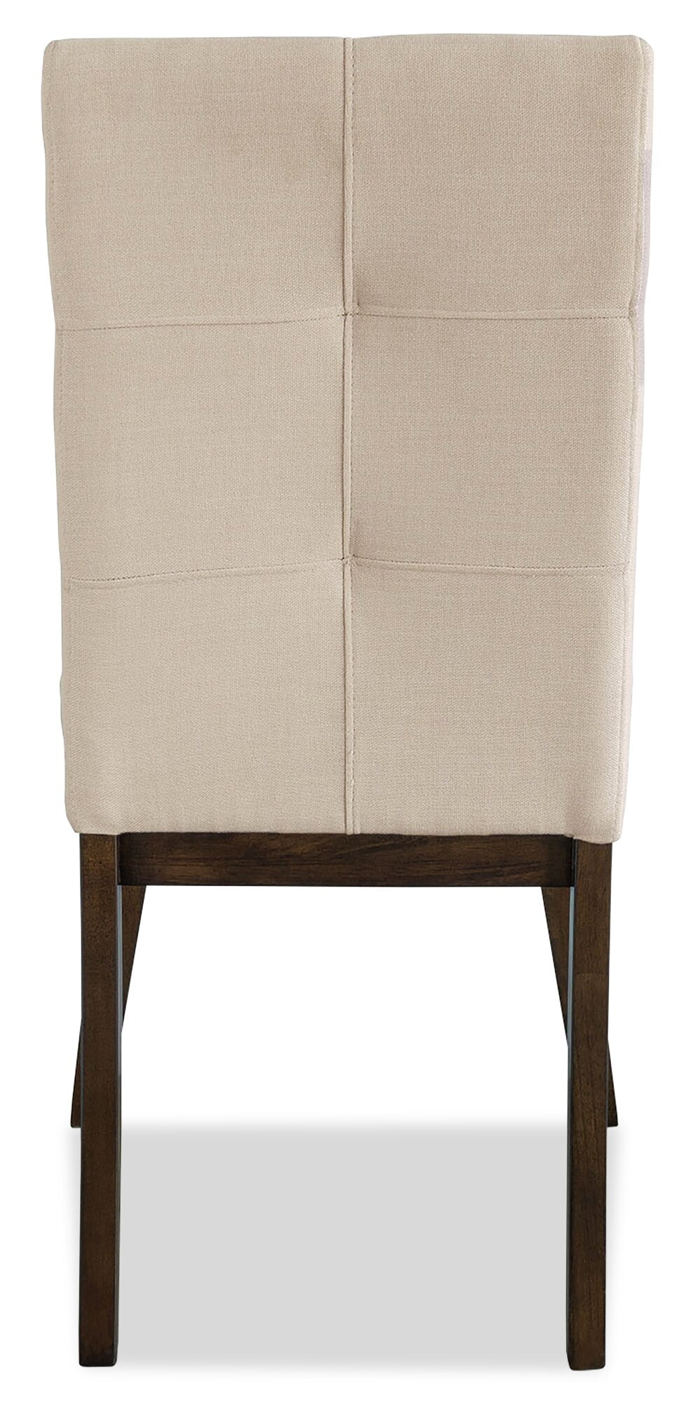 Chelsea Dining Chair with Linen-Look Fabric - Taupe | Chaise de salle à manger Chelsea en tissu d’apparence lin - taupe