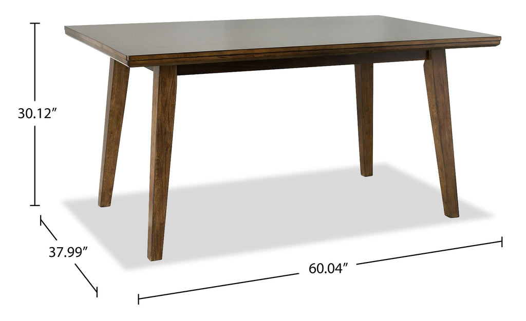 Chelsea Dining Table, 60"W - Walnut Brown | Table de salle à manger Chelsea de 60 po (L) - brun noyer
