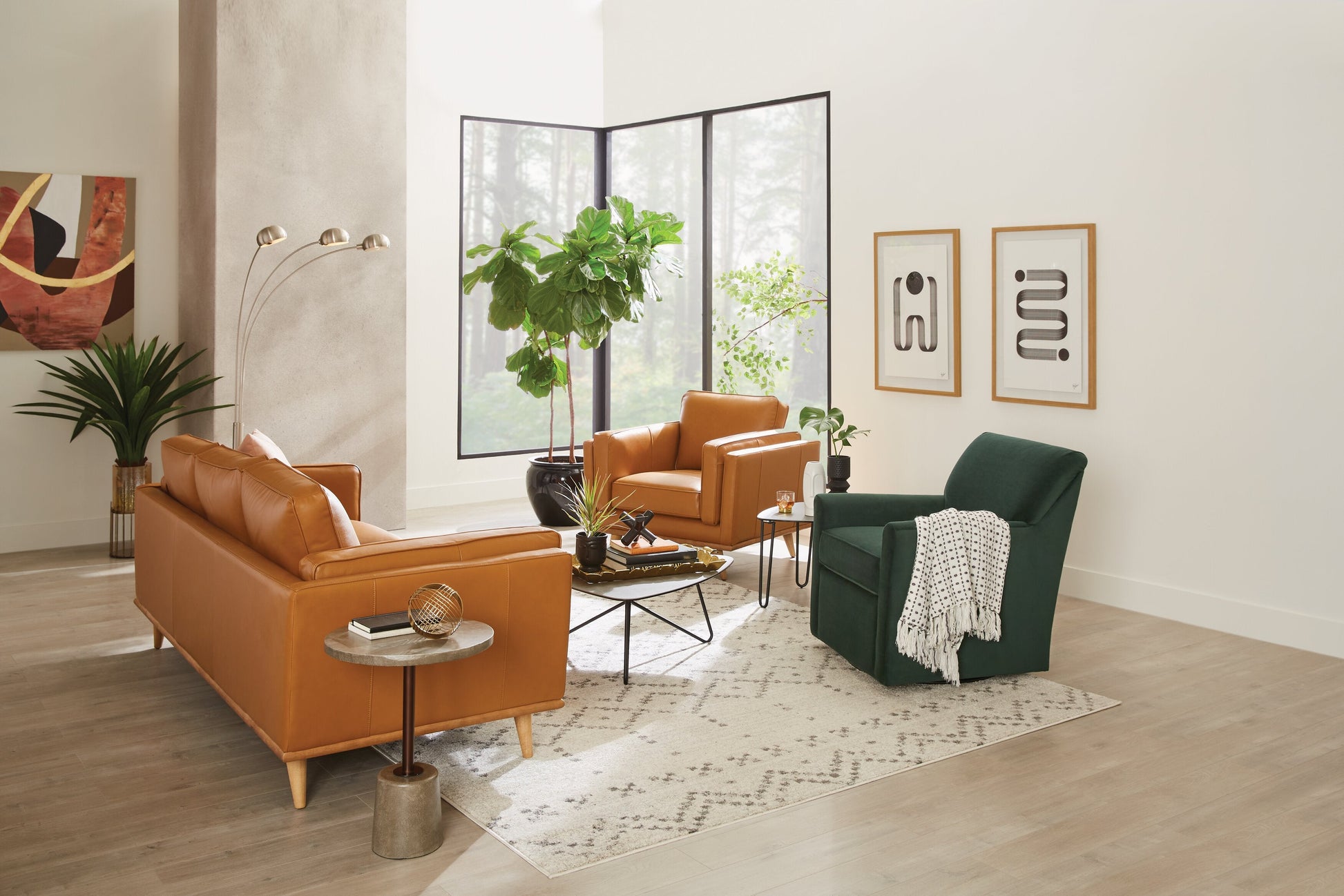 72" Brushed Steel 3-Light Arc Floor Lamp|Lampe à pied arquée de 72 po acier brossé à 3 ampoules