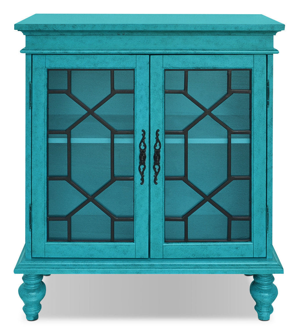 Rigolet 32" 2-Door Accent Cabinet - Blue|Armoire décorative Rigolet de 32 po avec 2 portes - bleue