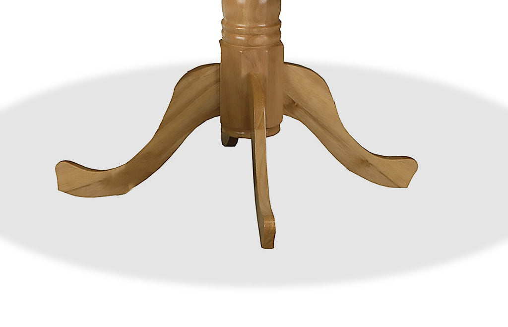 Andi Drop-Leaf Dining Table, Wood, Pedestal Base, 40"W - Natural | Table de salle à manger Andi de 40 po (L) à abattant, en bois et avec base piédestal - naturelle