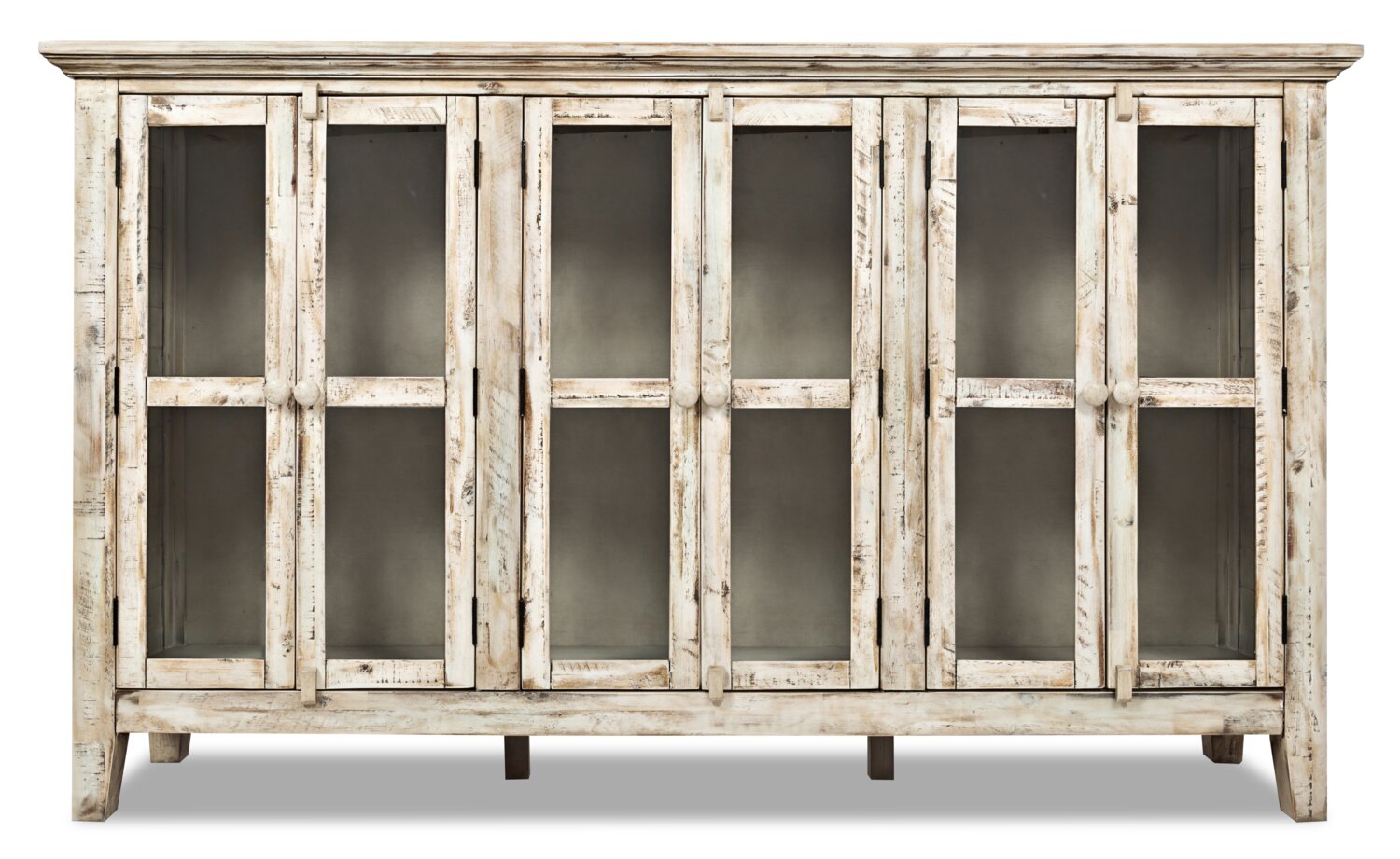 Rocco 70" 6-Door Large Accent Cabinet - Cream|Grande armoire décorative Rocco de 70 po avec 6 portes - crème
