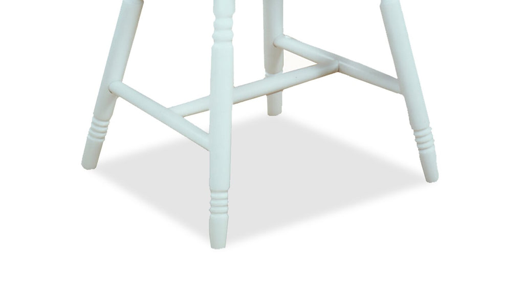 Hana Dining Chair, Wood, Slat-Back - Two Tone White & Natural | Chaise de salle à manger Hana en bois avec dossier à lattes - deux teintes, blanc et naturel