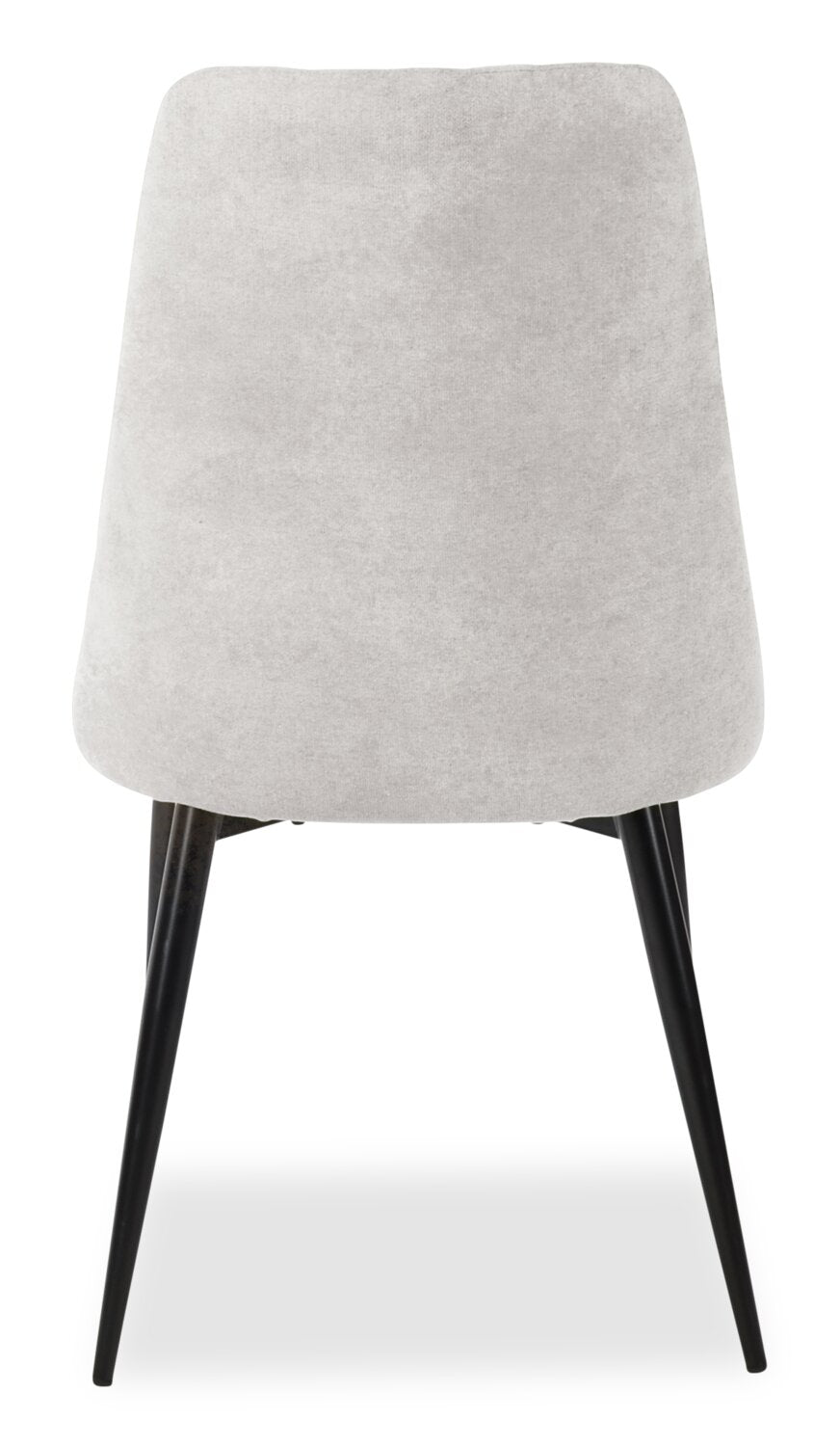 Miya Dining Chair with Polyester Fabric, Metal - Grey | Chaise de salle à manger Miya en tissu de polyester et en métal - grise