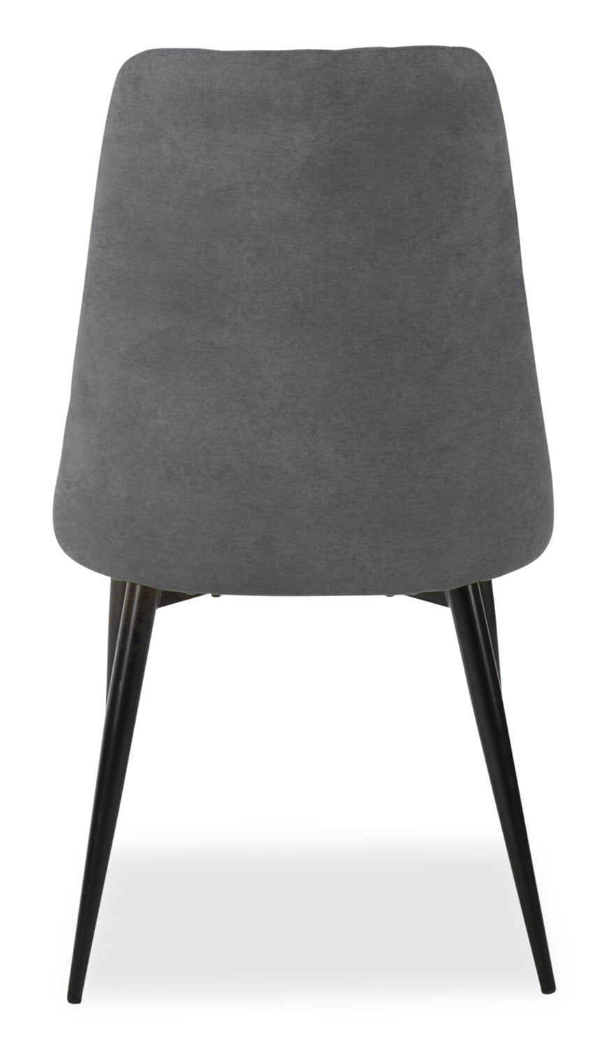 Miya Dining Chair with Polyester Fabric, Metal - Charcoal | Chaise de salle à manger Miya en tissu de polyester et en métal - anthracite
