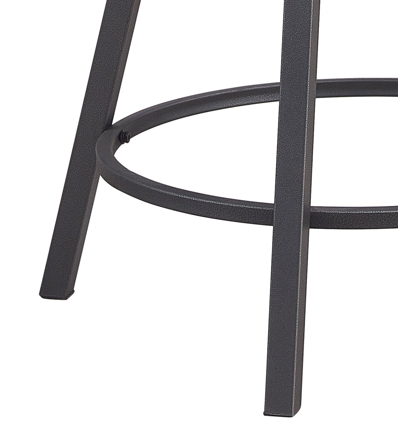 Mila Counter Stool with Swivel Seat, Vegan Leather Fabric, Metal - Red | Tabouret bar Mila en tissu de cuir végétalien et en métal avec siège pivotant - rouge