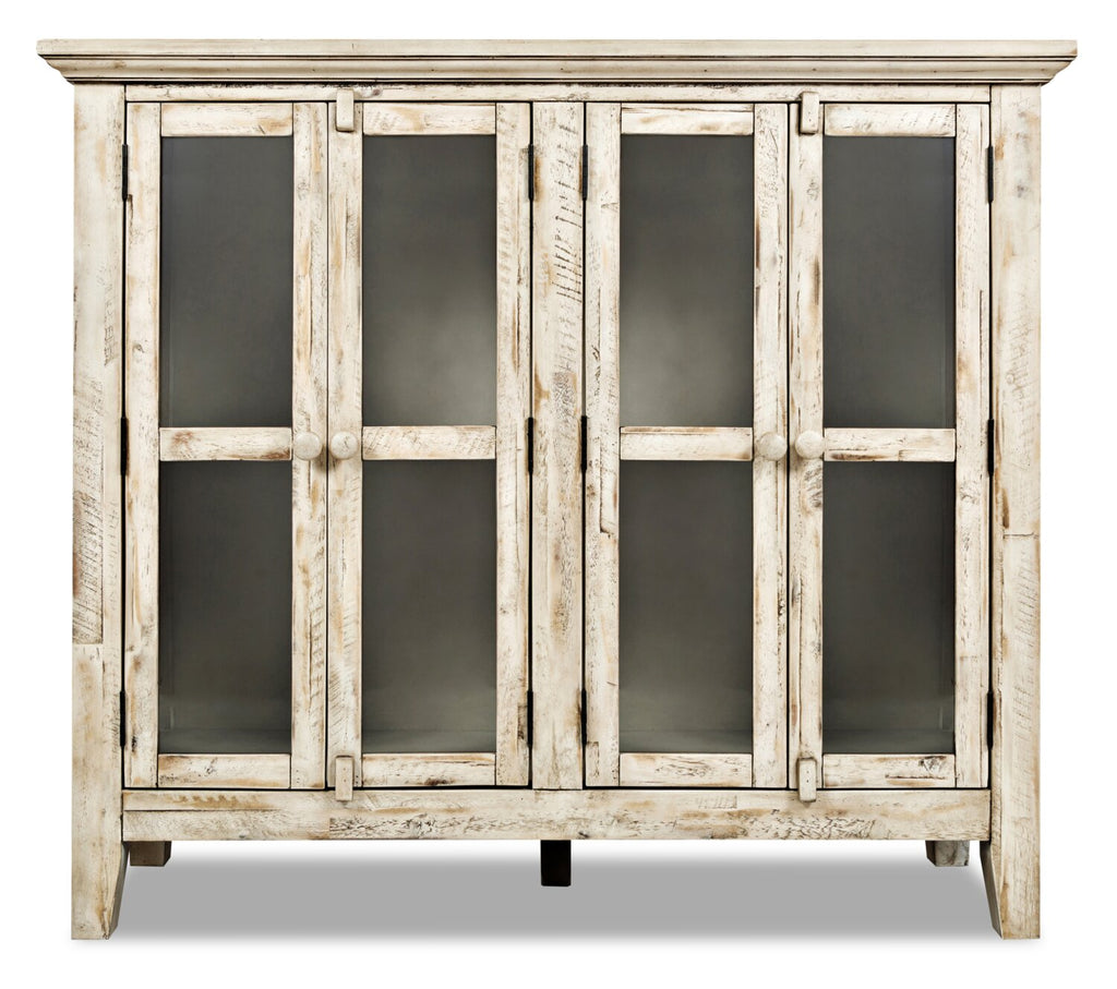 Rocco 48" 4-Door Accent Cabinet - Cream|Armoire décorative Rocco de 48 po avec 4 portes - crème