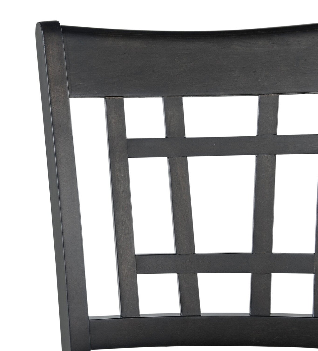 Dena Counter-Height Dining Chair with Vegan-Leather Fabric - Grey | Chaise de salle à manger Dena de hauteur comptoir en tissu de cuir végétalien - grise