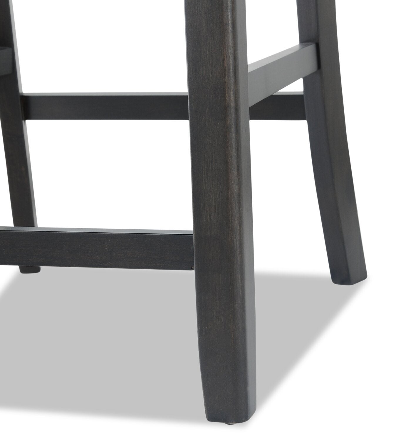 Dena Counter-Height Dining Chair with Vegan-Leather Fabric - Grey | Chaise de salle à manger Dena de hauteur comptoir en tissu de cuir végétalien - grise