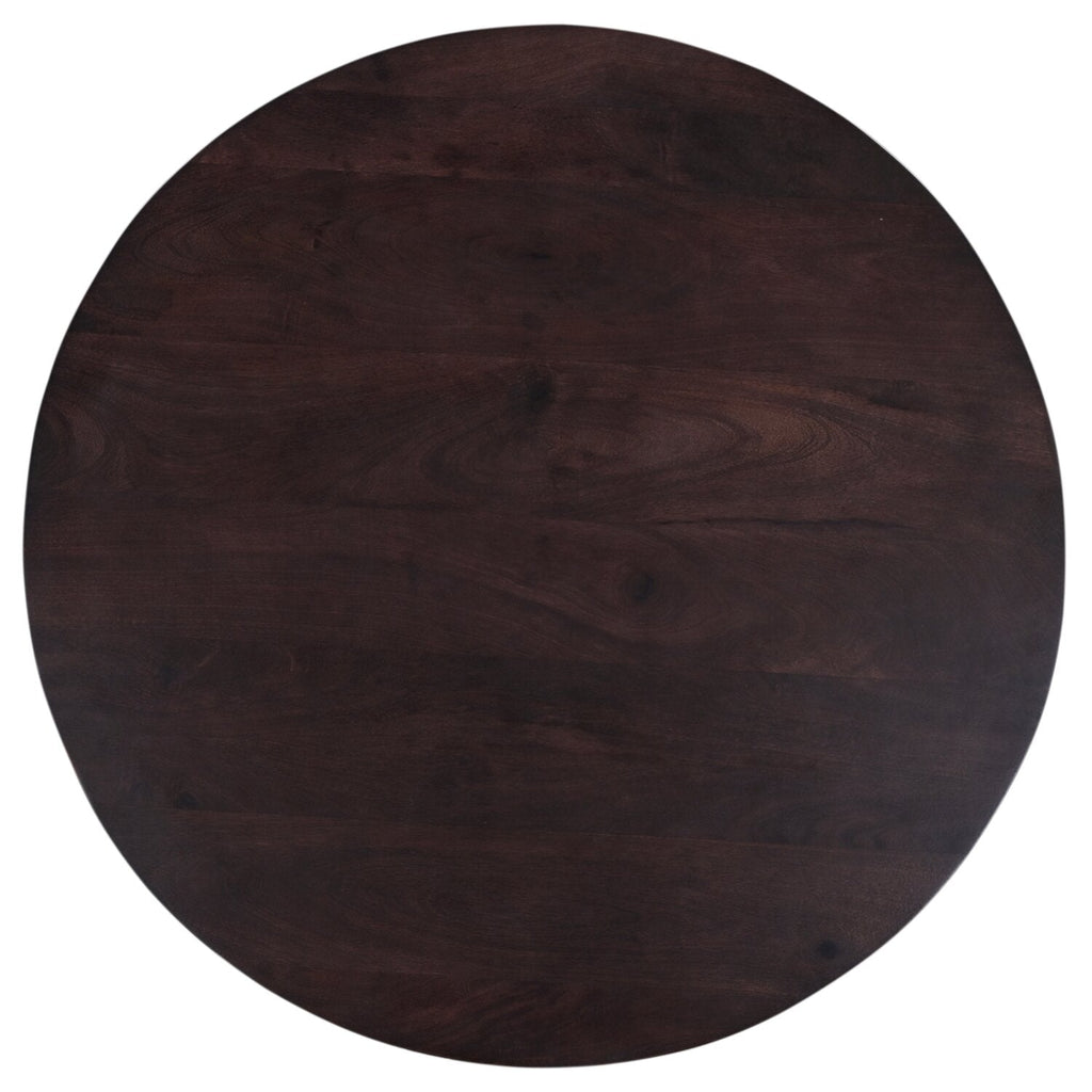Bali Dining Table, Mango Wood, Pedestal Base, 36"W Round - Brown | Table de salle à manger ronde Bali de 36 po (L) en manguier avec base piédestal - brune