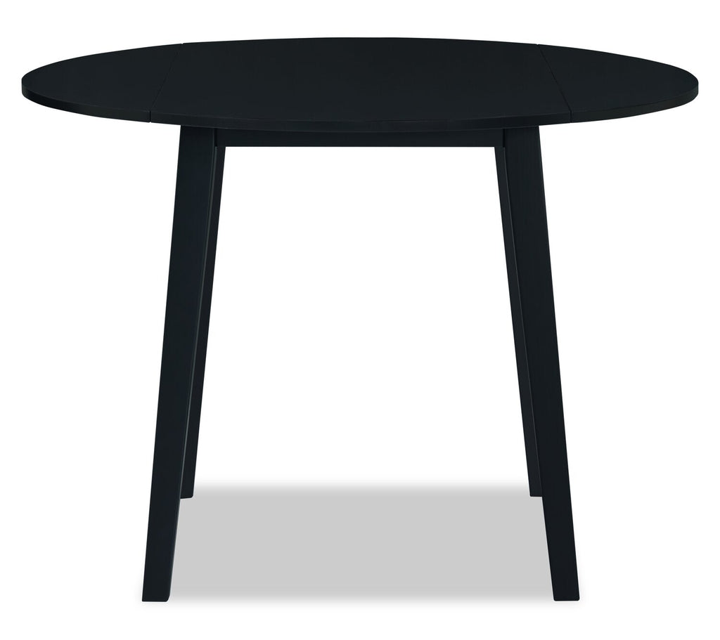 Bryn Drop-Leaf Dining Table, 42" Round - Black | Table de salle à manger ronde Bryn de 42 po avec abattant - noire