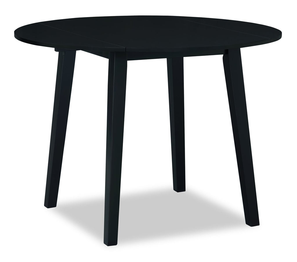 Bryn Drop-Leaf Dining Table, 42" Round - Black | Table de salle à manger ronde Bryn de 42 po avec abattant - noire