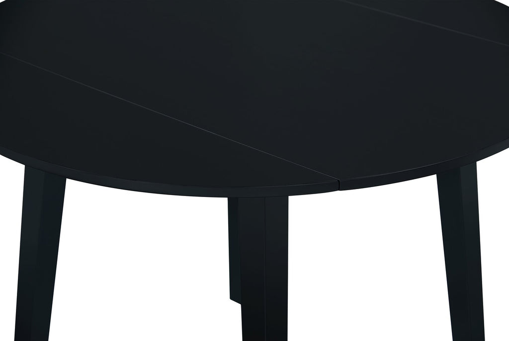 Bryn Drop-Leaf Dining Table, 42" Round - Black | Table de salle à manger ronde Bryn de 42 po avec abattant - noire