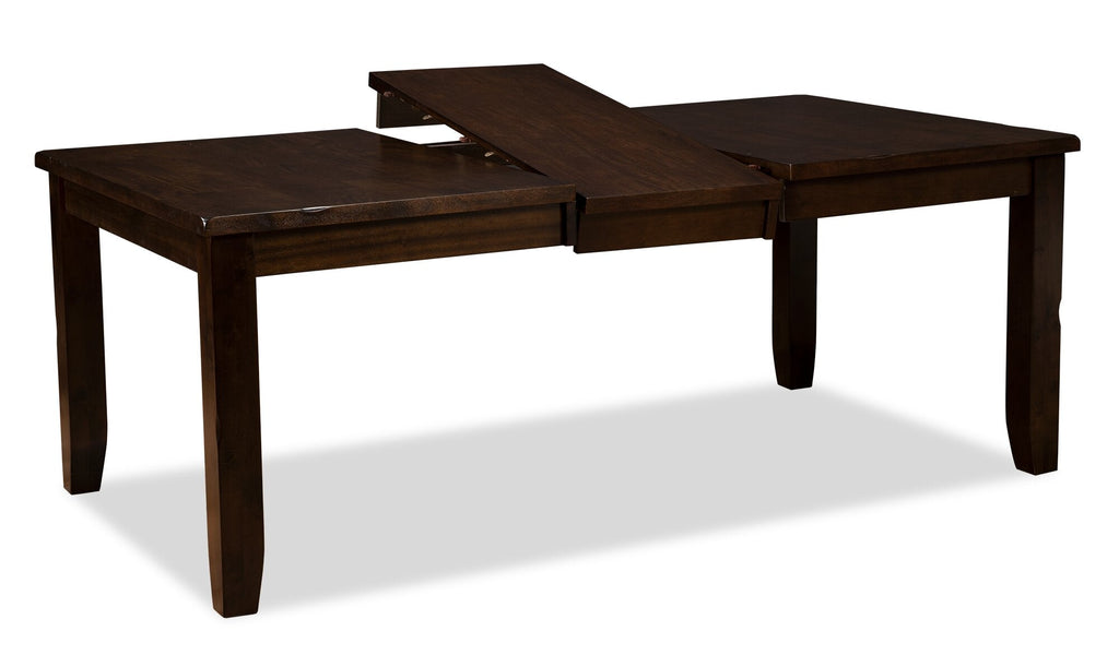 Talia Dining Table with 60-78"W Extension - Brown | Table de salle à manger Talia de 60 po à 78 po (L) avec rallonge - brune