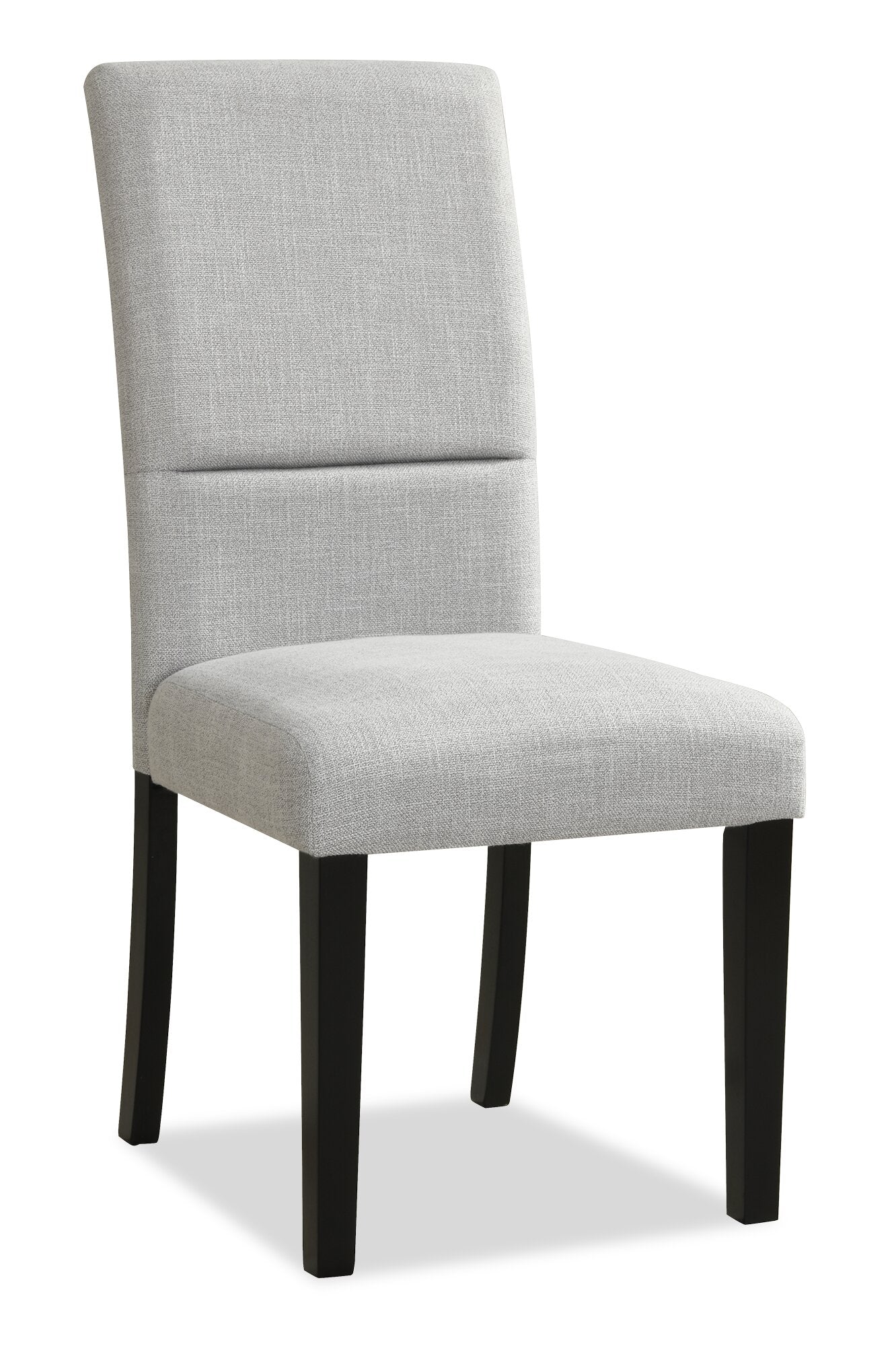 Verona Dining Chair with Linen-Look Fabric, Wood - Light Grey | Chaise de salle à manger Verona en tissu d’apparence lin et en bois - gris clair