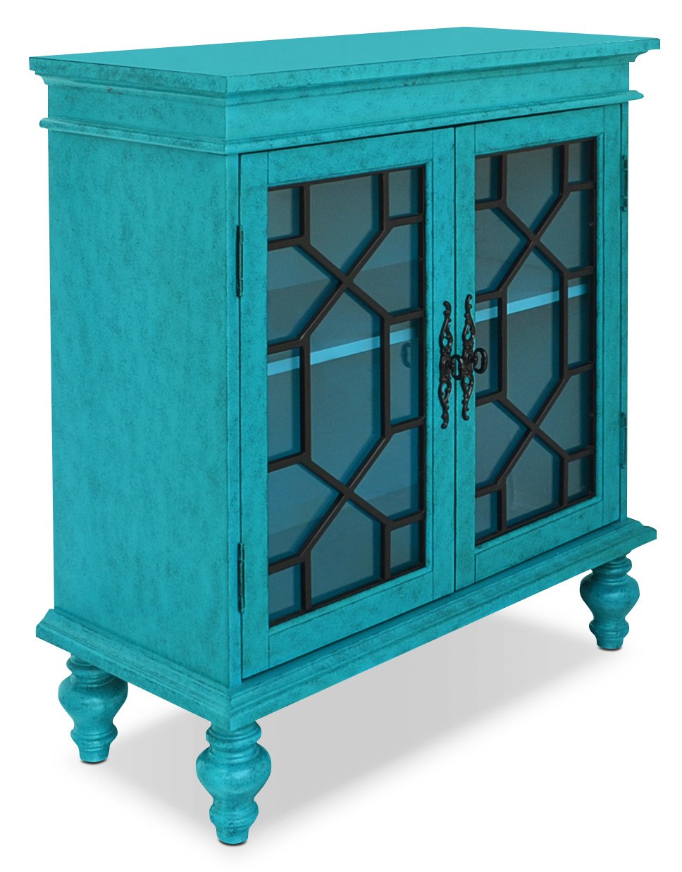 Rigolet 32" 2-Door Accent Cabinet - Blue|Armoire décorative Rigolet de 32 po avec 2 portes - bleue